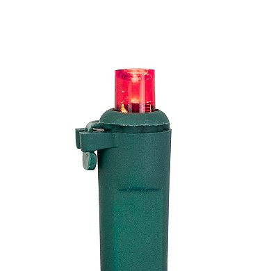 50ct Multi-Color LED Wide Angle Christmas Lights 16.25ft Green Wire