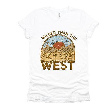 Wilder Than The West - Women's Short Sleeve Graphic T-Shirt