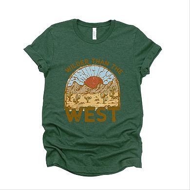 Wilder Than The West - Women's Short Sleeve Graphic T-Shirt