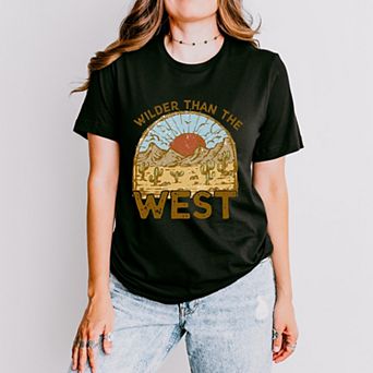 Wilder Than The West - Women's Short Sleeve Graphic T-Shirt
