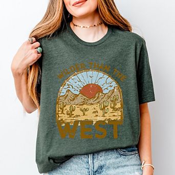 Wilder Than The West - Women's Short Sleeve Graphic T-Shirt