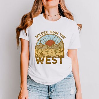 Wilder Than The West - Women's Short Sleeve Graphic T-Shirt