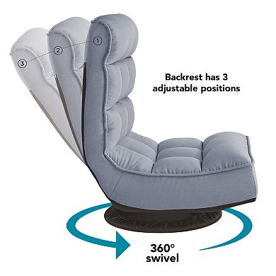 Deonna Recliner/Floor Chair 3 Adjustable Positions
