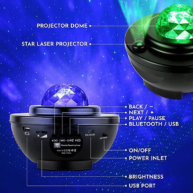 Zulay Kitchen Star Night Light Projector