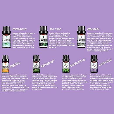 Pursonic 14 Pack Of 100% Pure Essential Aromatherapy Oils