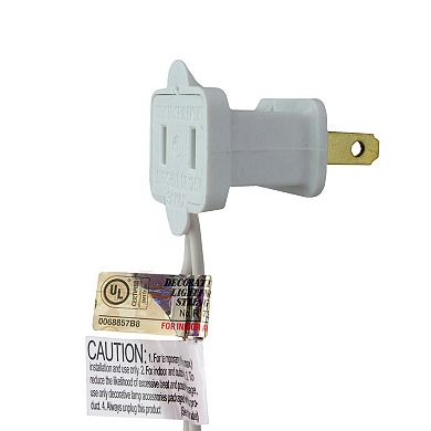 Set of 100 Purple Mini Icicle Christmas Lights - 7.8ft White Wire