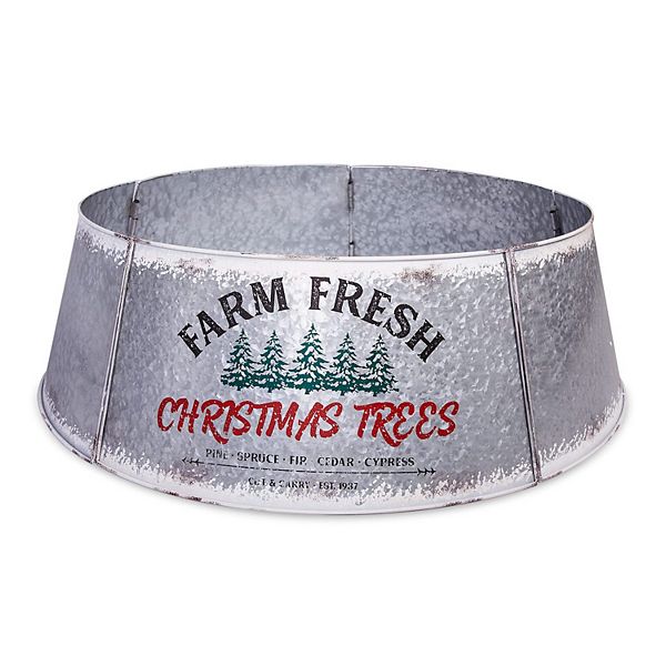 Metal Christmas Tree Collar for Holiday Decor