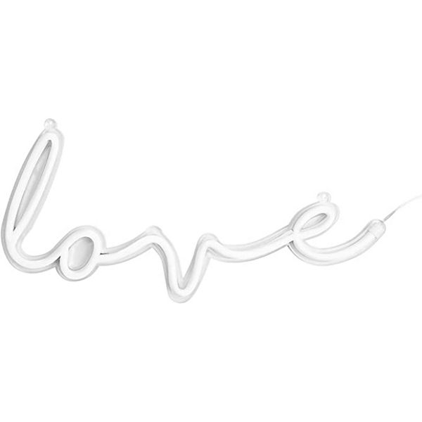 LED Neon Light, Wall Hanging Room Decor, Clear Cord With OnOff Switch