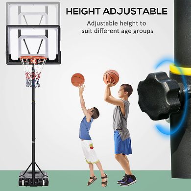Soozier Basketball Stand for Kids & Height Adjustable w/ Fillable Bottom Base