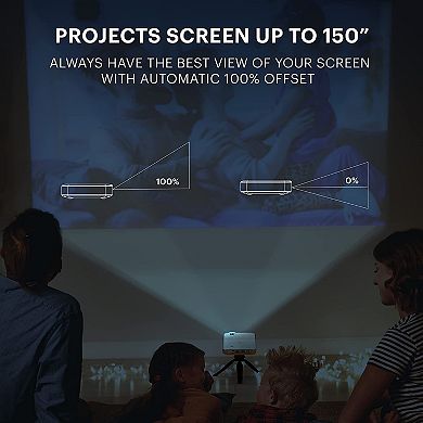 Kodak Luma 400 Portable Pico Smart Projector, 720p Projector with WiFi And Bluetooth