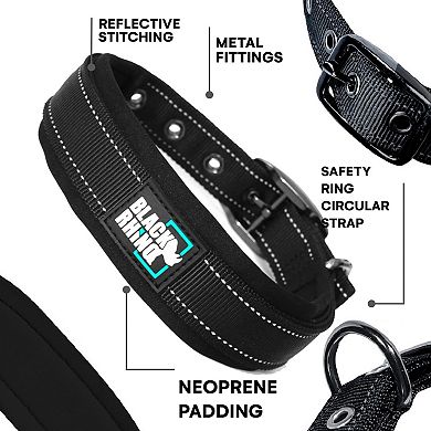 Comfort Collar Ultra Soft Neoprene Padded Dog Collar For All Breeds Heavy Duty Adjustable Reflective