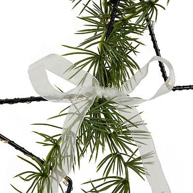 11" LED Lighted Star with Rosemary Sprig Christmas Decoration Warm White Lights