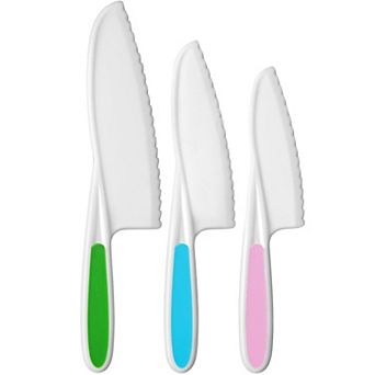 Zulay Kitchen 3 pc Kids Knife Set for Real Cooking & Baking