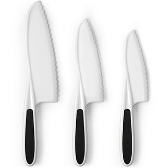 Zulay Kitchen 3 pc Kids Knife Set for Real Cooking & Baking