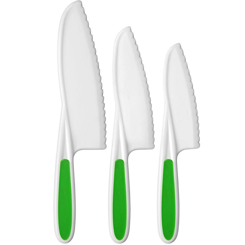 KitchenAid Classic 3 piece Chef Knife Set with Custom Fit Blade Covers, 8  inch Chef Knife, 5.5 inch Serrated Utility Knife, 3.5 inch Paring Knife