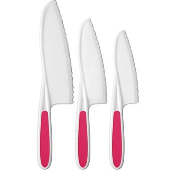 Zulay Kitchen 3 pc Kids Knife Set for Real Cooking & Baking