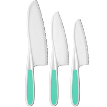 Zulay Kitchen 3 pc Kids Knife Set for Real Cooking & Baking