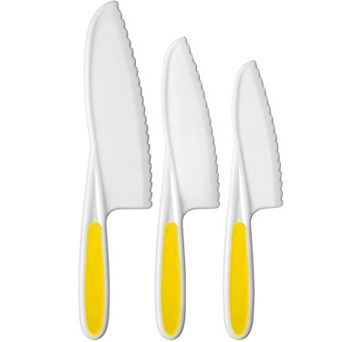 Zulay Kitchen 3 pc Kids Knife Set for Real Cooking & Baking