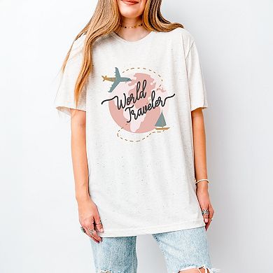 World Traveler - Women's Short Sleeve Graphic T-Shirt