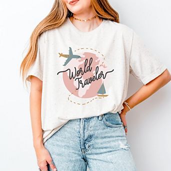 World Traveler - Women's Short Sleeve Graphic T-Shirt