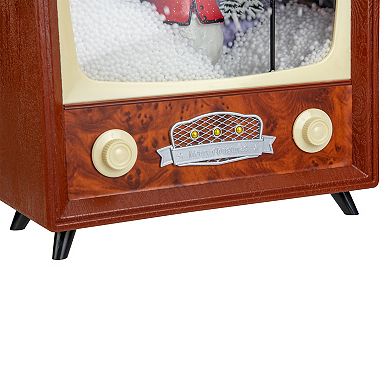 12" LED Lighted Musical Snowing Snowman TV Set Christmas Decoration