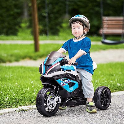 Aosom Licensed BMW HP4 Multi Terrain Kids Motorcycle Ride on Toy for Toddlers and Ages 1.5