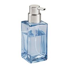 Mdesign Plastic Kitchen Sink Countertop Liquid Hand Soap Dispenser,  Chrome/clear : Target