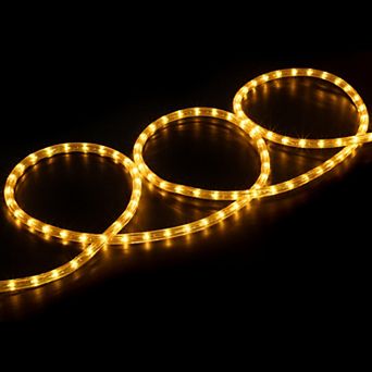 Gold Incandescent Outdoor Christmas Rope Lights - 18 ft