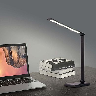 LED Aluminum Desk Lamp With USB Charging Port