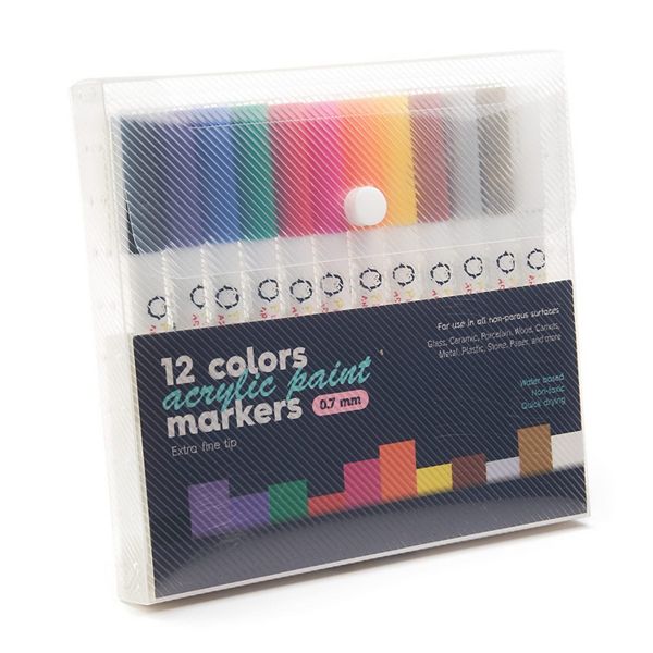 Fine Tip Acrylic Paint Pens Craft Paint Markers for Various Surfaces
