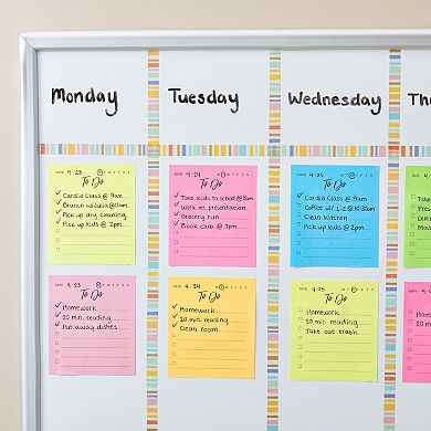 6 Pack Small To Do List Sticky Notes, Daily Planning Notepad, 6 Colors, 3 X 3.5"