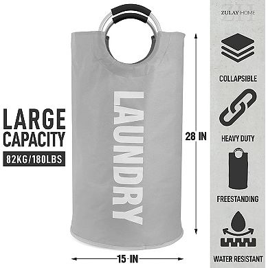 Zulay Kitchen Non-Slip Padded Laundry Bag With Handles