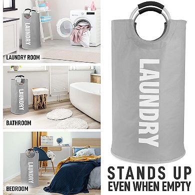 Zulay Kitchen Non-Slip Padded Laundry Bag With Handles