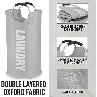 Zulay Kitchen Non-Slip Padded Laundry Bag With Handles