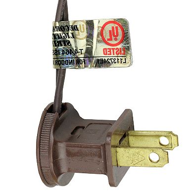 35 White LED Mini Christmas Lights 11.25 ft Brown Wire