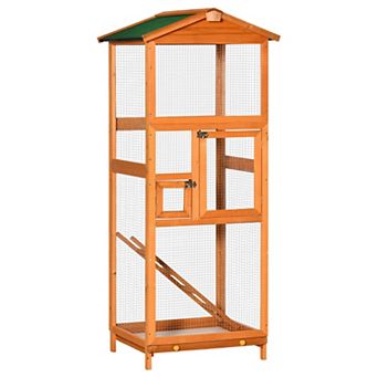 PawHut Big Aviary Outdoor Bird Cage for Finches, Parrot, Parakeet