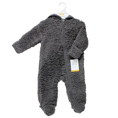 Hudson Baby Faux Shearling Bunting 1pk, Charcoal