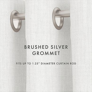 Urban Loft's Thermal Insulated Grommet 2 Curtain Panels 100% Black Out Indoor Home