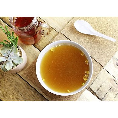 50pcs Disposable Plastic Spoons Chinese Asian Soup Spoon Kitchen Dessert Serving