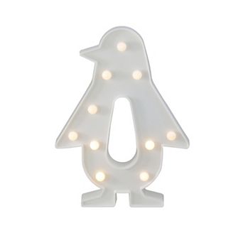10.25" White Penguin LED Marquee LED Sign
