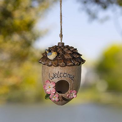 Hand-Painted Decorative Birdhouses for Outdoor Hanging