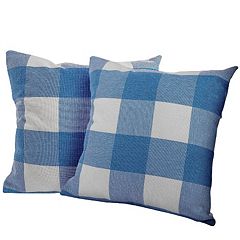 Farmlyn Creek Set Of 4 Plaid Throw Pillow Covers, 18x18 Inch