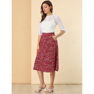 【Raucohouse】Flin unbalanced flare midi skirt Raucohouse Women's Skirts Items | 60% - Asian Fashion Online