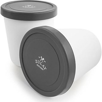 Zulay Kitchen Ice Cream Containers - 2 Pack