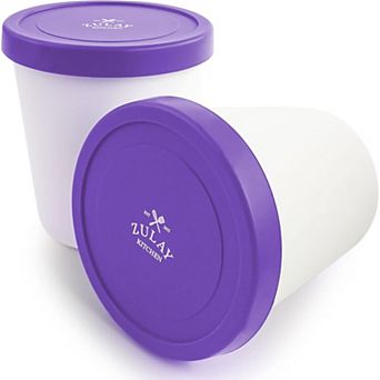 Zulay Kitchen Ice Cream Containers - 2 Pack