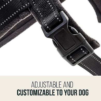 No Pull Dog Harness With Soft Padding And Reflective Material For Medium To Large Dogs