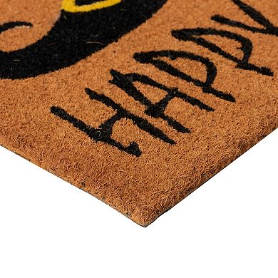 Wicked Witch Shoes "Happy Halloween" Coir Doormat 18" x 30"