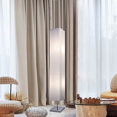 Honors Floor Lamp Paper And Chrome Standing Lamp (2-Pack)