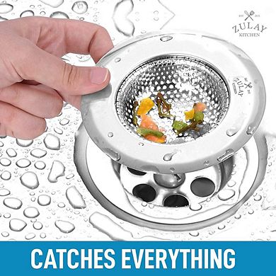 Zulay Kitchen Sink Drain Strainer (2 Pack)