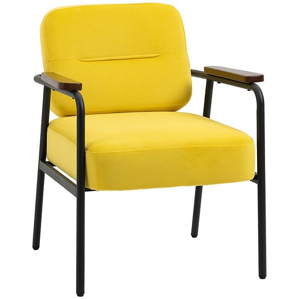 Modern Accent Chairs with Cushioned Seat and Back, Upholstered